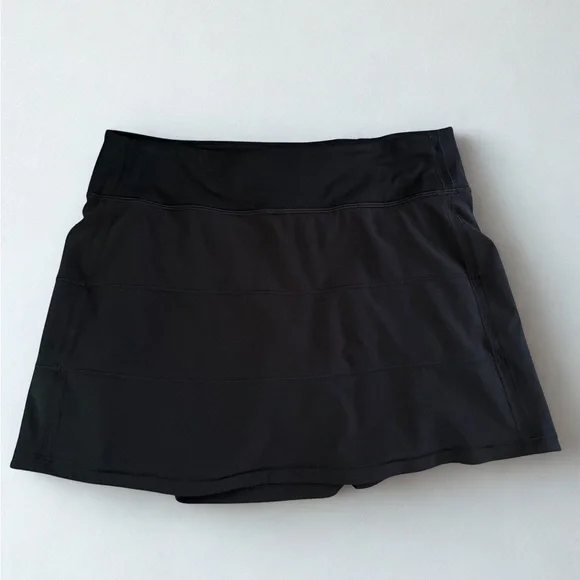 Lululemon Mid-Rise Pace Rival Skirt Black, Regular Size 6 - Picture 2 of 5